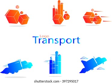 Delivery, shipping and logistics transportation logo 
