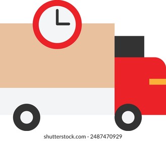 Delivery Shipping Package Icon Vector FLat Illustration