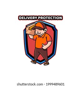 delivery shipping protection box shield deliver guy