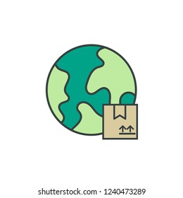 delivery and shipping vector icon