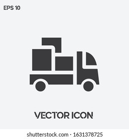 Delivery, shipping vector icon illustration. Ui/Ux. Premium quality.
