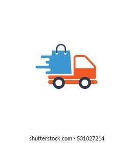 Delivery Shop Vector Logo Design Element