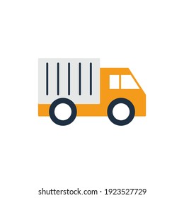 Delivery shopping icon in color icon, isolated on white background 