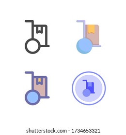 delivery shopping icon pack isolated on white background. for your web site design, logo, app, UI. Vector graphics illustration and editable stroke. EPS 10.