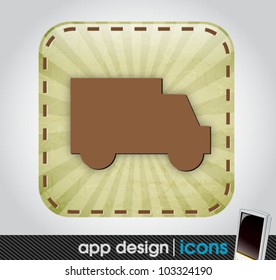 signo de entrega - icono de aplicación para dispositivos móviles