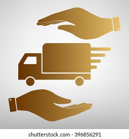 Delivery sign Golden Effect.
