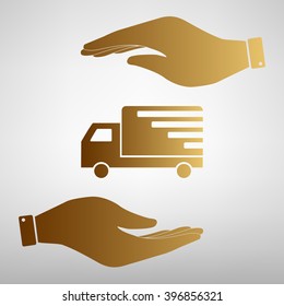 Delivery sign Golden Effect.