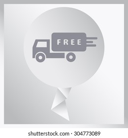 delivery sign icon