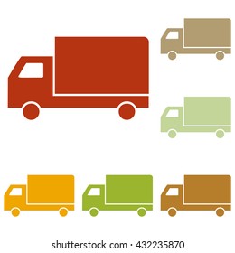Delivery sign illustration