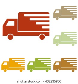 Delivery sign illustration