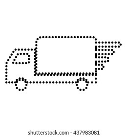 Delivery sign illustration