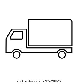 Delivery sign line illustration