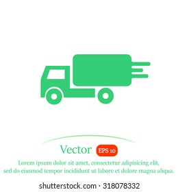 Delivery sign vector icon.