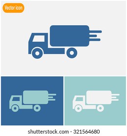 Delivery sign vector icon.