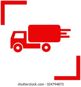Delivery sign vector icon.