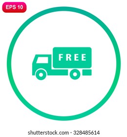 Delivery sign vector icon.