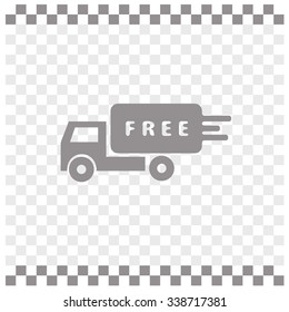 Delivery sign vector icon.