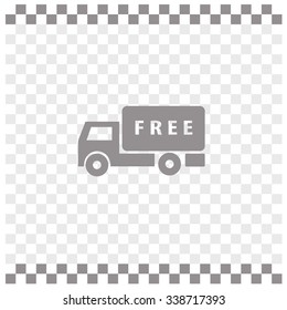 Delivery sign vector icon.