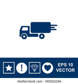 Delivery sign vector icon.