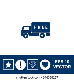 Delivery sign vector icon.