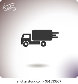 Delivery sign vector icon.