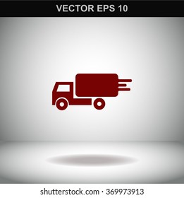 Delivery sign vector icon.