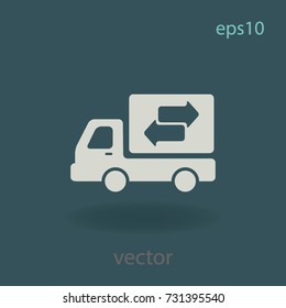 Delivery sign, vector icon