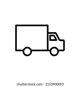 Delivery simple icon vector. Flat design