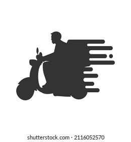 delivery simple vector design, isolated vector and silhouette on white background