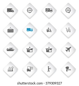 Delivery simply symbol for web icons and user interface