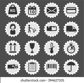 Delivery simply symbol for web icons and user interface
