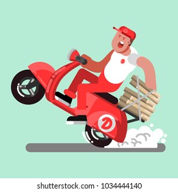 Delivery sketch boy