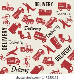 delivery skin over white background vector illustration 