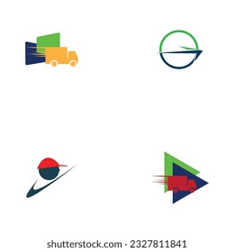 Delivery solution logo design,Delivery service, Delivery express logo design,Delivery man courier holding box,Logo design vector template Negative
