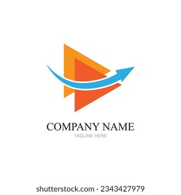 Delivery solution logo design,Delivery service, Delivery express logo design,Delivery man courier holding box,Logo design vector template Negative