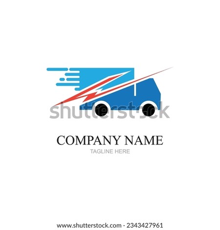 Delivery solution logo design,Delivery service, Delivery express logo design,Delivery man courier holding box,Logo design vector template Negative