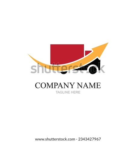 Delivery solution logo design,Delivery service, Delivery express logo design,Delivery man courier holding box,Logo design vector template Negative