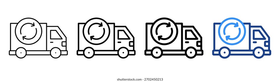Delivery Status Icon Different Outline Collection Set