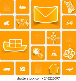 delivery sticker infographic