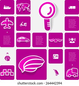delivery sticker infographic