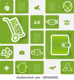 delivery sticker infographic