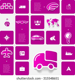 delivery sticker infographic