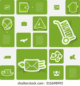 delivery sticker infographic