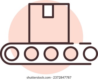 Delivery stock, illustration or icon, vector on white background.