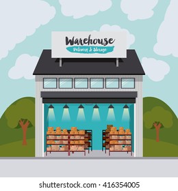 delivery and storage warehouse design 