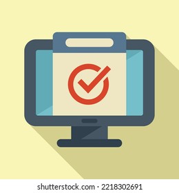 Delivery subscription icon flat vector. Model service. Business plan
