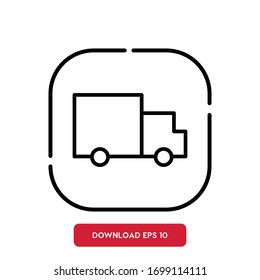 Delivery symbol, Renovation outline vector icon. Modern, simple flat vector illustration for web site or mobile app