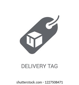 Delivery Tag icon. Trendy Delivery Tag logo concept on white background from Delivery and logistics collection. Suitable for use on web apps, mobile apps and print media.