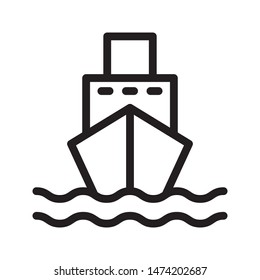 delivery thin line vector icon