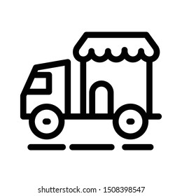 delivery thin line vector icon